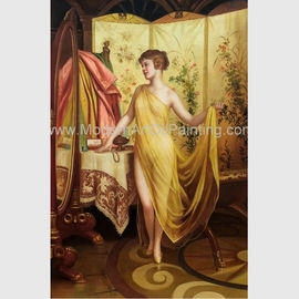 Картина маслом людей классического обнаженного женского воспроизводства картины маслом покрашенная вручную