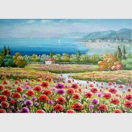Декоративный красный современный флористический холст картин/реалистические пейзажные живописи цветка