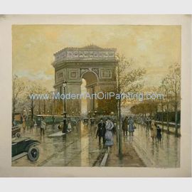 картины маслом улицы Парижа холста картины маслом 50x60cm Триумфальная Арка старые