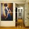 Покрашенная вручную испанская картина маслом/женское крася искусство холста танцора фламенко