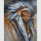 Картины портрета впечатления руководители человеческой племенные Handmade на холсте