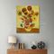 Картина маслом современного солнцецвета флористическая на репликах шедевра ван Гога холста