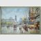 Картина Streetscape холста картины маслом Парижа домашнего оформления Handmade