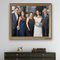 Холст портретов картины маслом домашней семьи украшения изготовленный на заказ от фото 5cm
