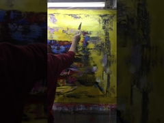 Красочная абстрактная картина искусства холста для домашнего декора