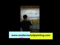 Золотая фольга картина абстрактное искусство стены холста для украшения