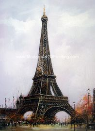 Картина маслом Эйфелевой башни стиля впечатления на оформлении см холста 50x60 домашнем