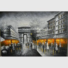 Картины городского пейзажа Парижа холста, Адвокатуры абстрактного искусства картины маслом современные