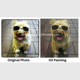 Первоначальные изготовленные на заказ портреты картины маслом, портреты любимца собаки от фотоснимков 16&quot; x 16&quot;