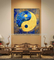 Покрашенная вручную краска Feng Shui картин маслом современного искусства холста для украшения шкафа
