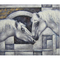 Современная горизонтальная лошадь холста крася искусство холста оформления Handmade животных картин 100% домашнее для входа комнаты