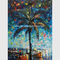 Покрашенное вручную украшение искусства стены Мексиканского залива Seascape картины маслом ножа палитры