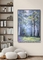 Абстрактная картина маслом современного искусства ландшафта для картины лесного дерева живущей комнаты